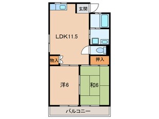 グリ－ンハイツの物件間取画像